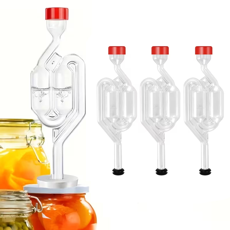 Wine Beer Making Supplies - Gıda Sınıfı Contalı S-Şekilli Hava Kilidi,