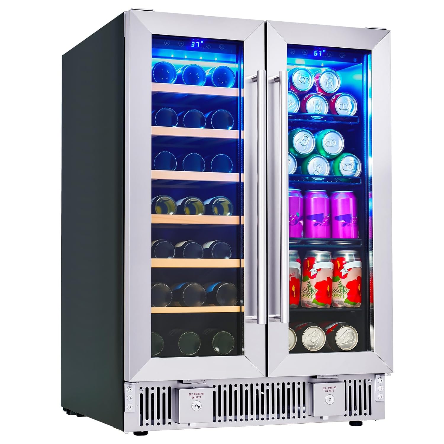 İçecek Buzdolabı, 24 İnç Çift  - Wine Beer Fridge Under Counter incelemesi ve fiyatı