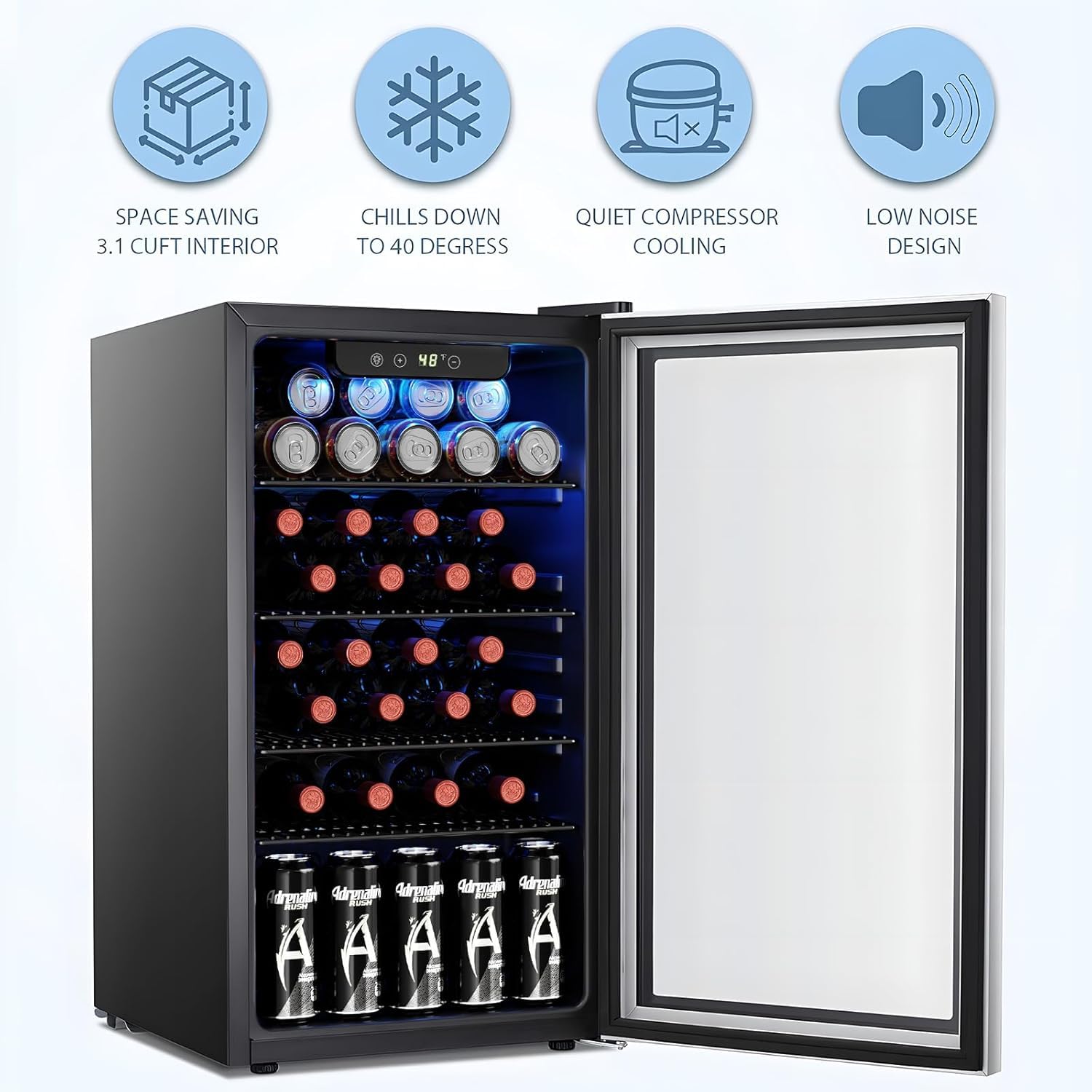26 Şişe 130 Kutu Şarap Soğutuc - Wine Beer Fridge Cabinet incelemesi ve fiyatı