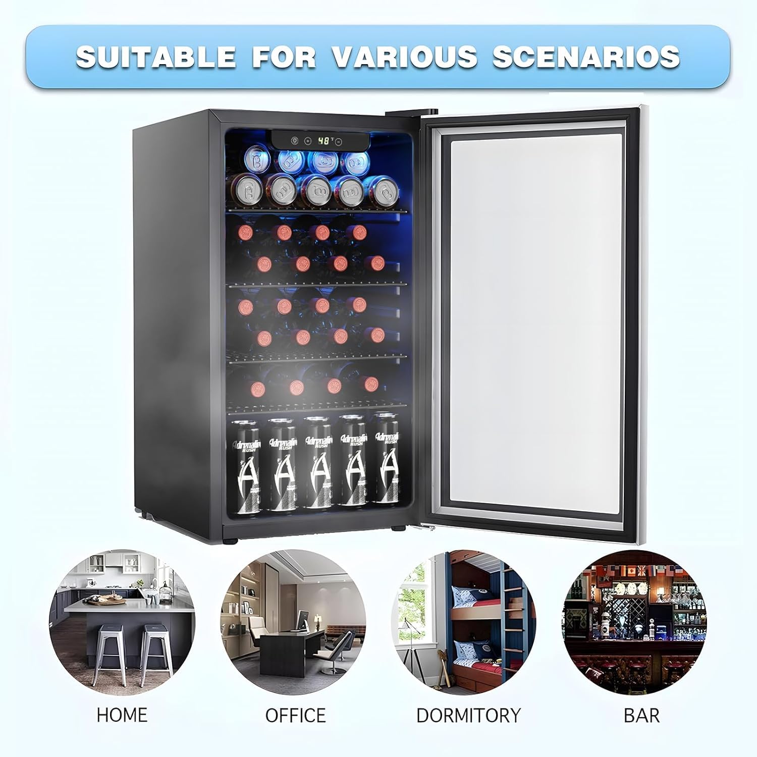 26 Şişe 130 Kutu Şarap Soğutuc - Wine Beer Fridge Cabinet incelemesi ve fiyatı