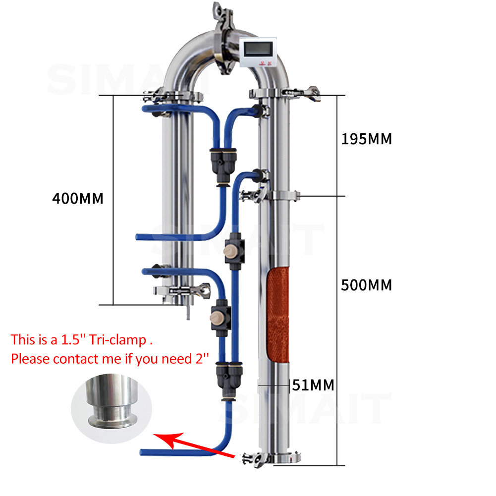 2 inçlik alt kelepçeli damıtma - Wine Beer Distillation incelemesi ve fiyatı