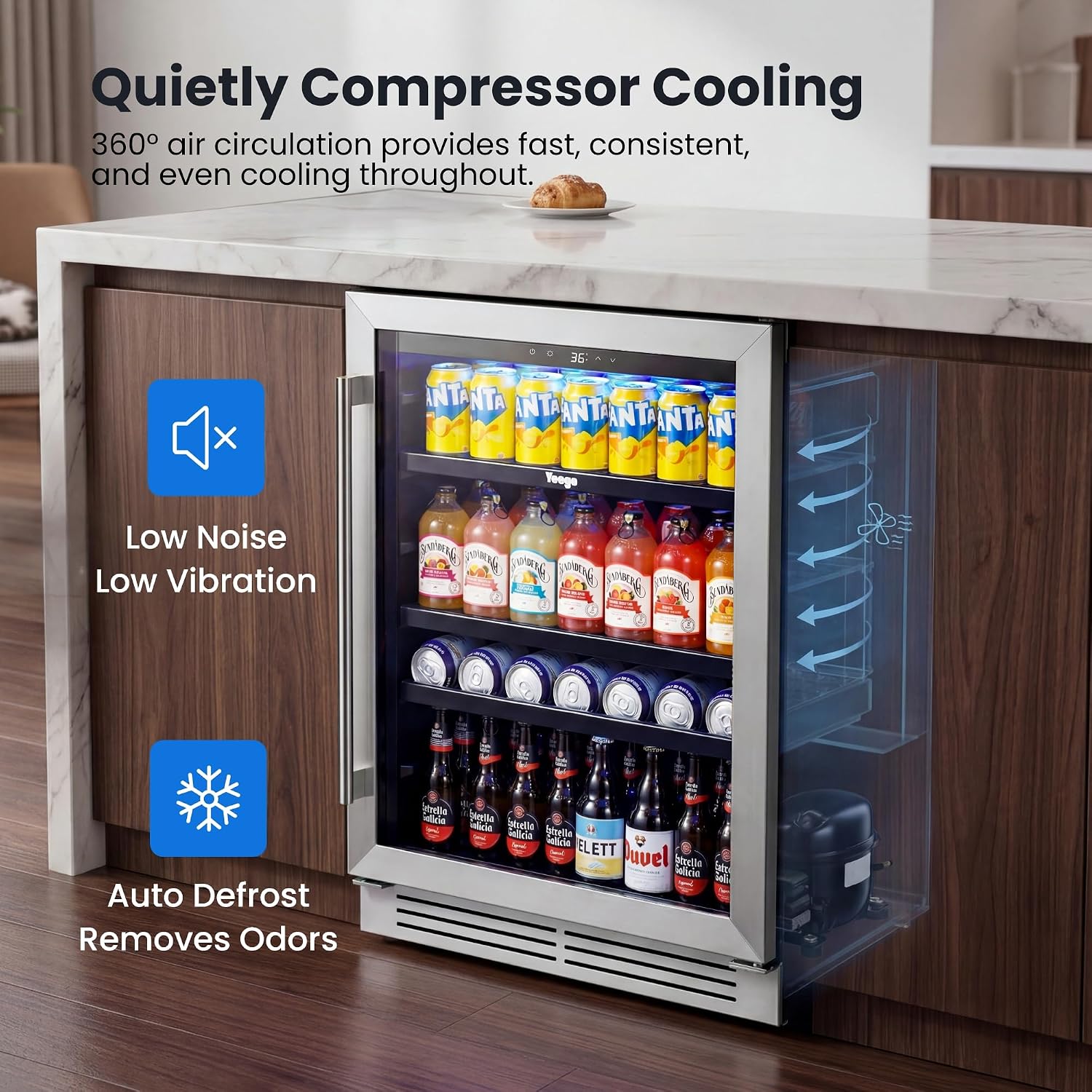 24 İnç İçecek Soğutucu Buzdola - Wine Beer Fridge Under Counter incelemesi ve fiyatı