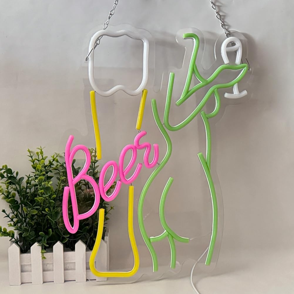 Bira Neon Tabelası Kadın Vücud - Wine In Beer Store incelemesi ve fiyatı