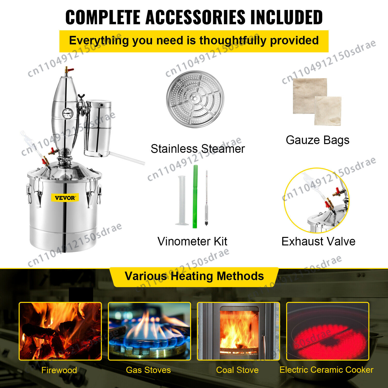 SucceBuy 20L-70L Alkol Damıtma - Wine Beer Distillation incelemesi ve fiyatı